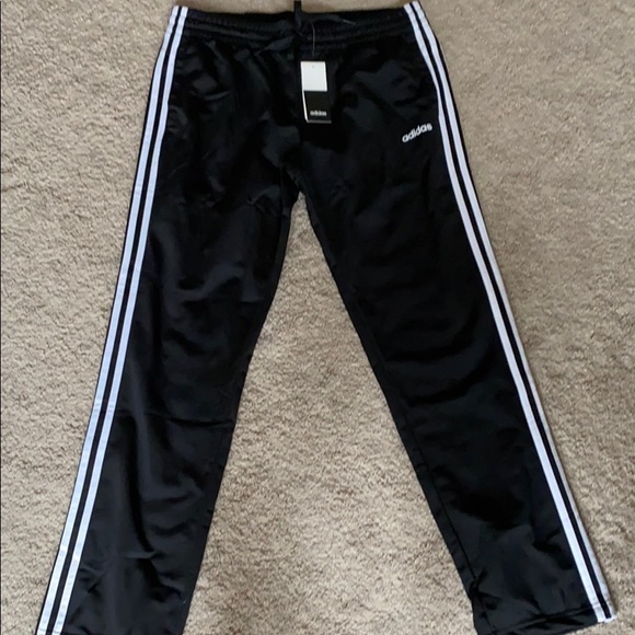 Adidas Black Tricot Warmup Pants - Picture 1 of 3